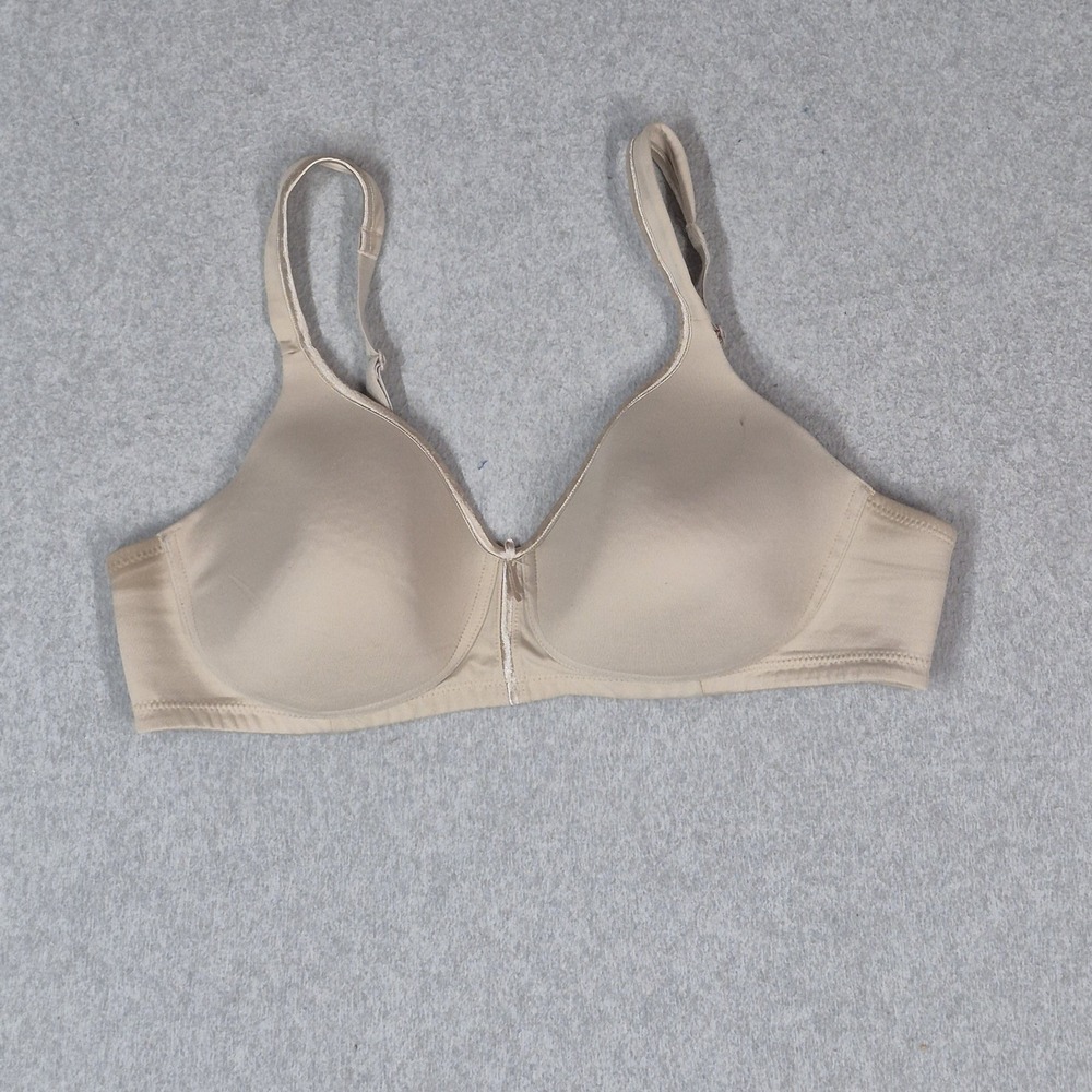 Vanity Fair Women Bra 38B Beige T Shirt Wireless Strap Adjustable